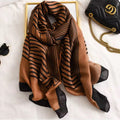 Sawn Opulent Viscose Cotton Stole