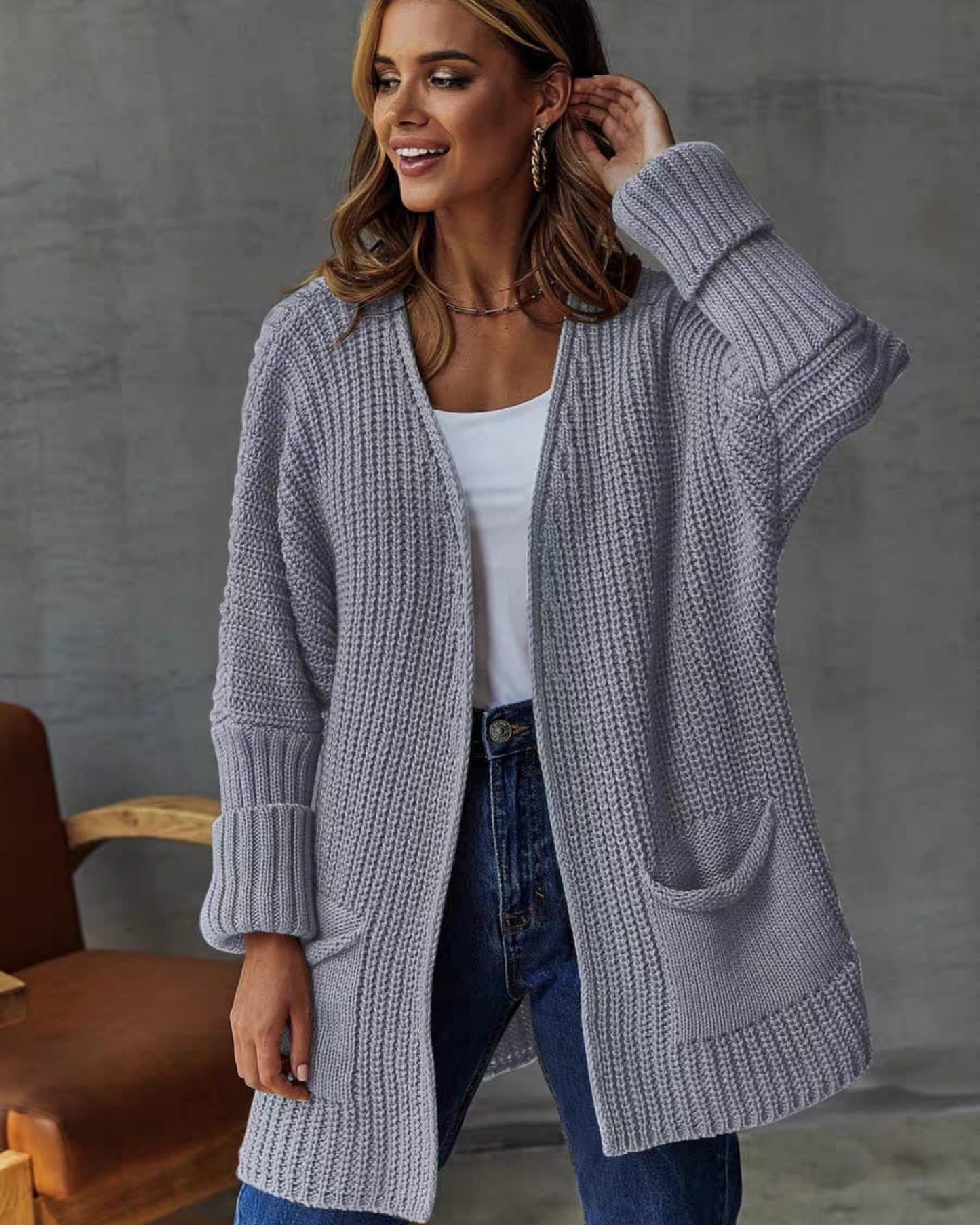 Shae Oversized Chunky Knit Cardigan