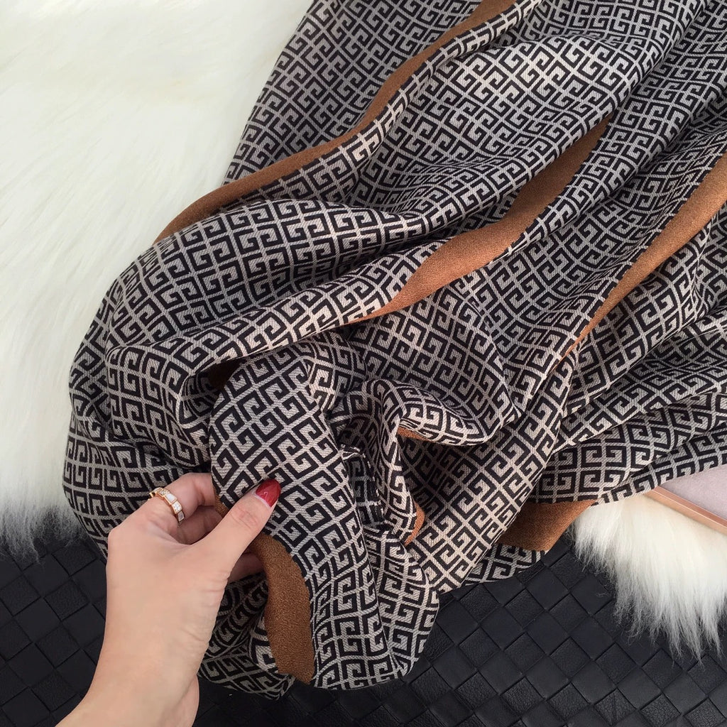 Urban Maze Cotton Stole