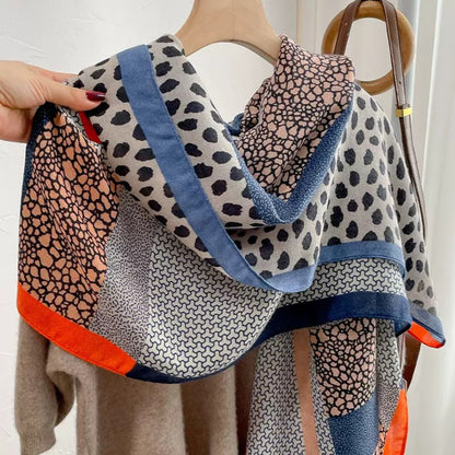 Modern printed cotton stole for Indian outfits