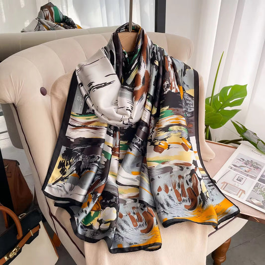 Urban Muse Abstract Silk Stole