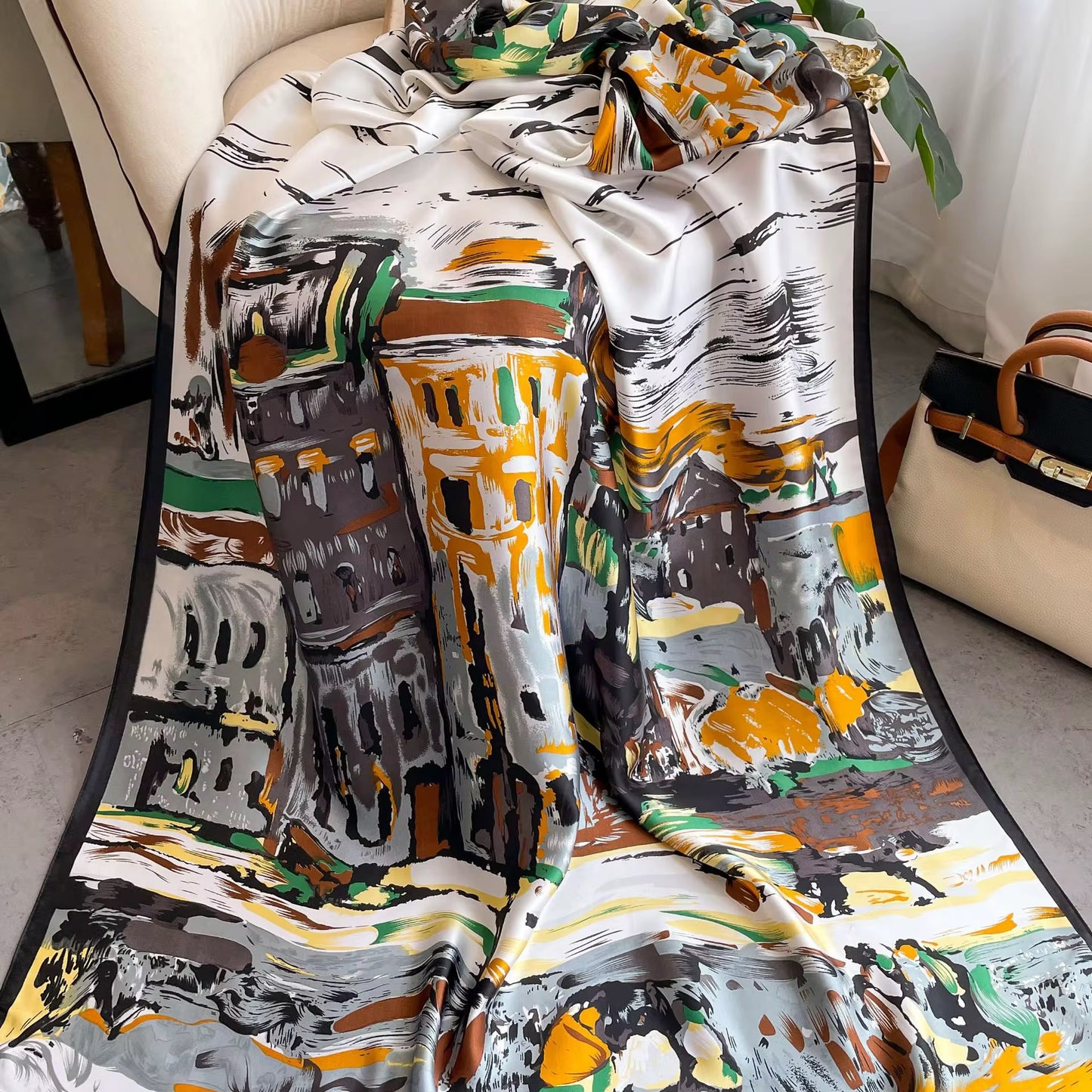 Urban Muse Abstract Silk Stole