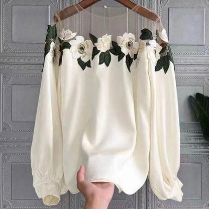 Veiara Floral Silk Top