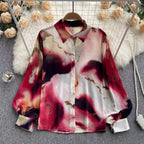 Stella Printed Shirt - Red