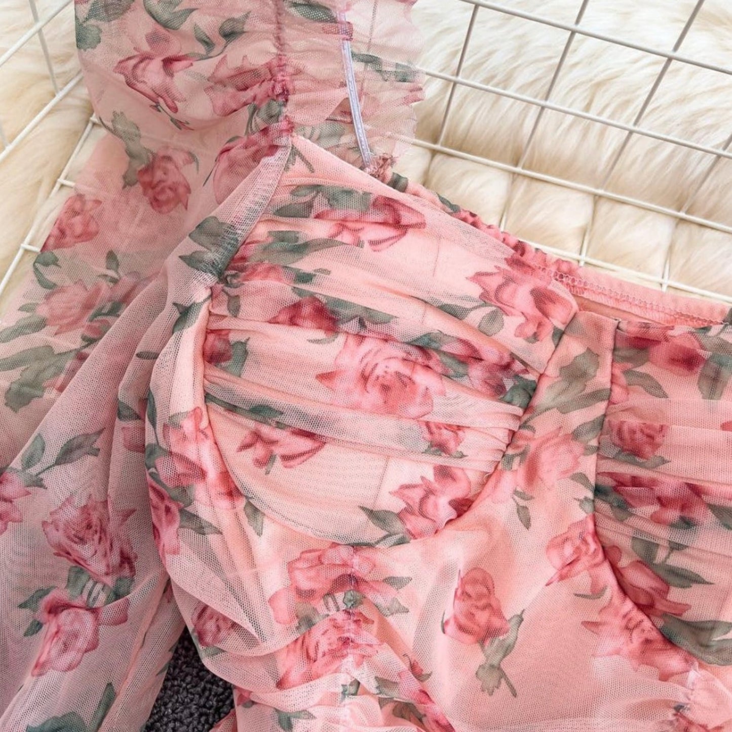 Gia Ruched Floral Top