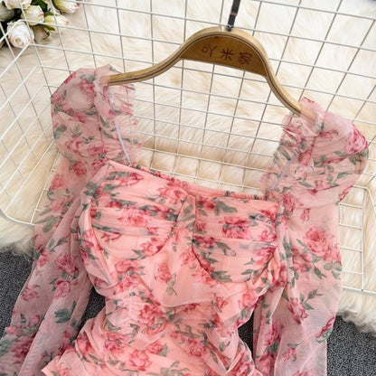 Gia Ruched Floral Top