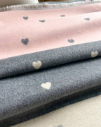The Rosé Romance Reversible Stole showing contrasting reversible side with rosé romantic design in deeper warm tonal expression
