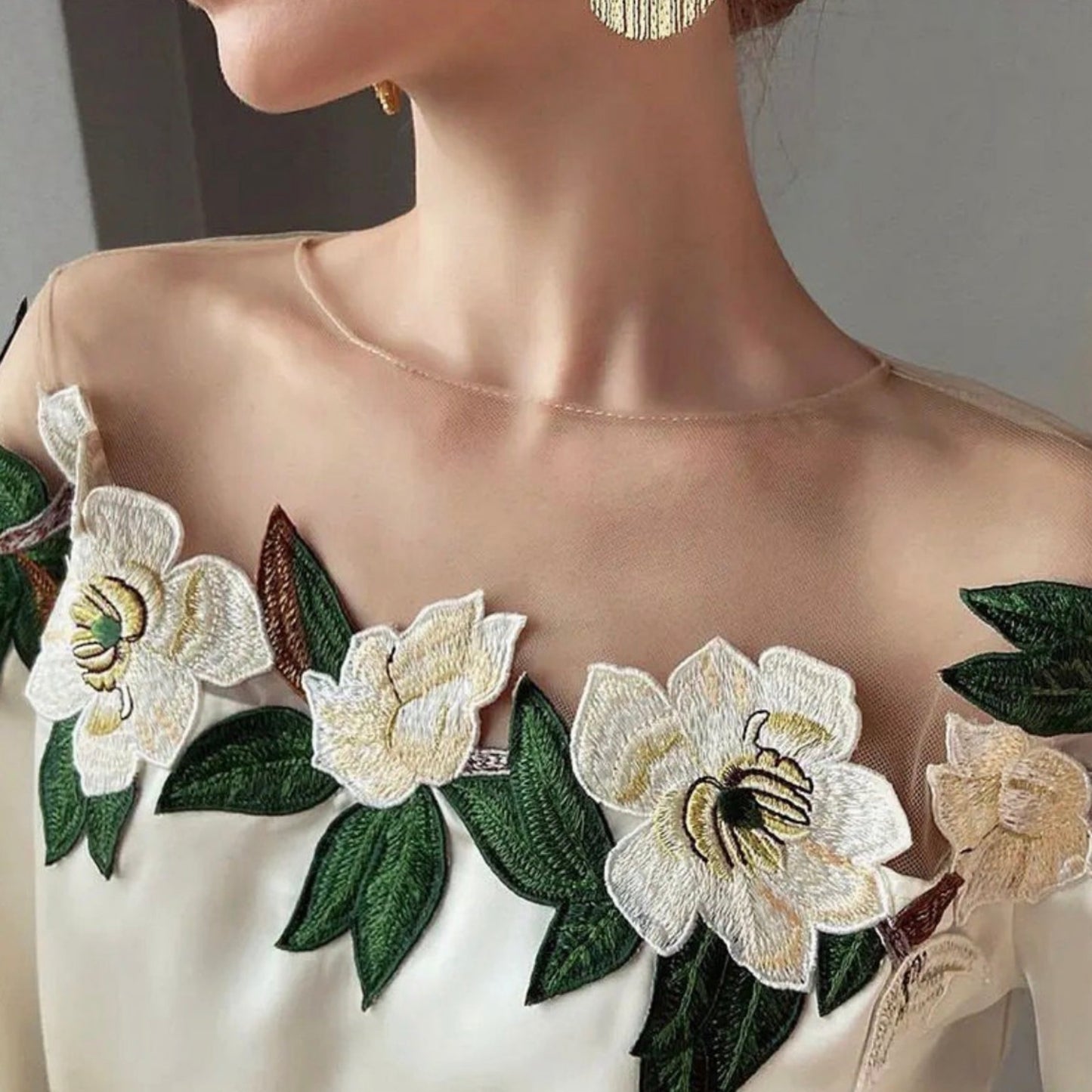 Veiara Floral Silk Top