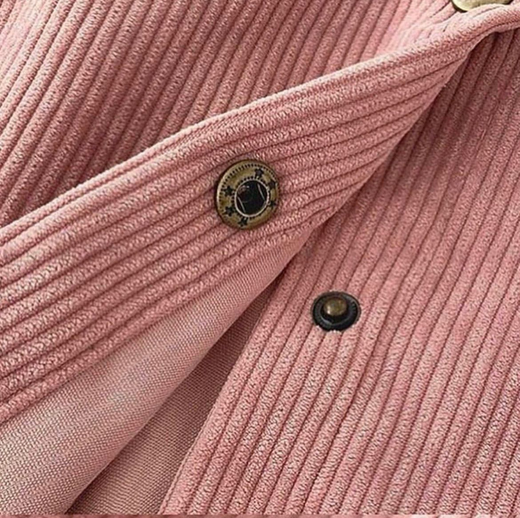 Harem Corduroy Shirt Jacket