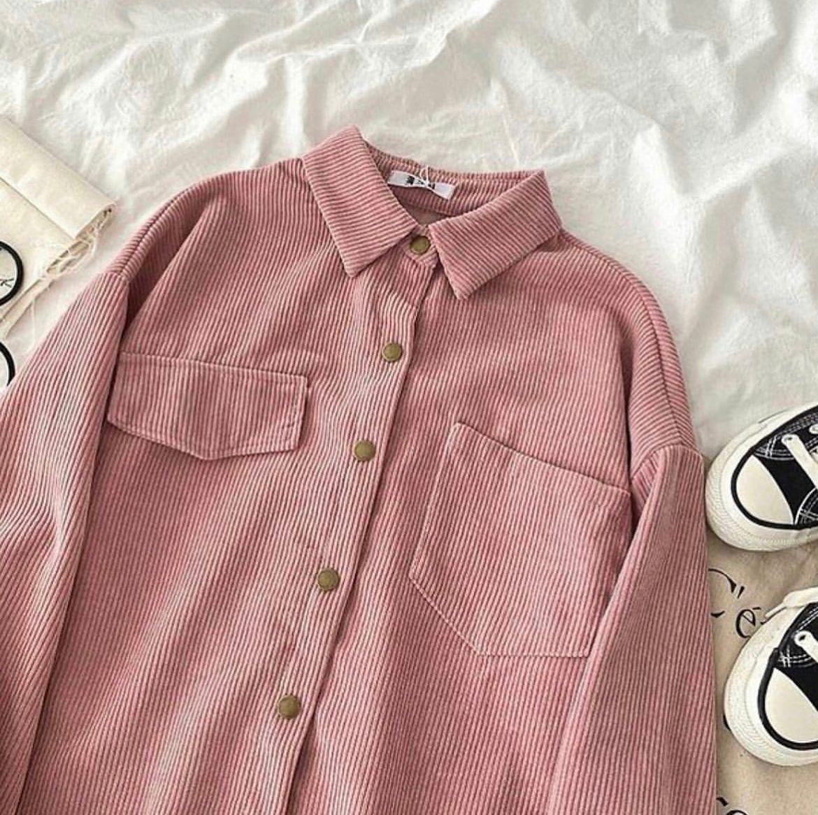 Harem Corduroy Shirt Jacket