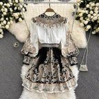 Vix Printed Skater Dress