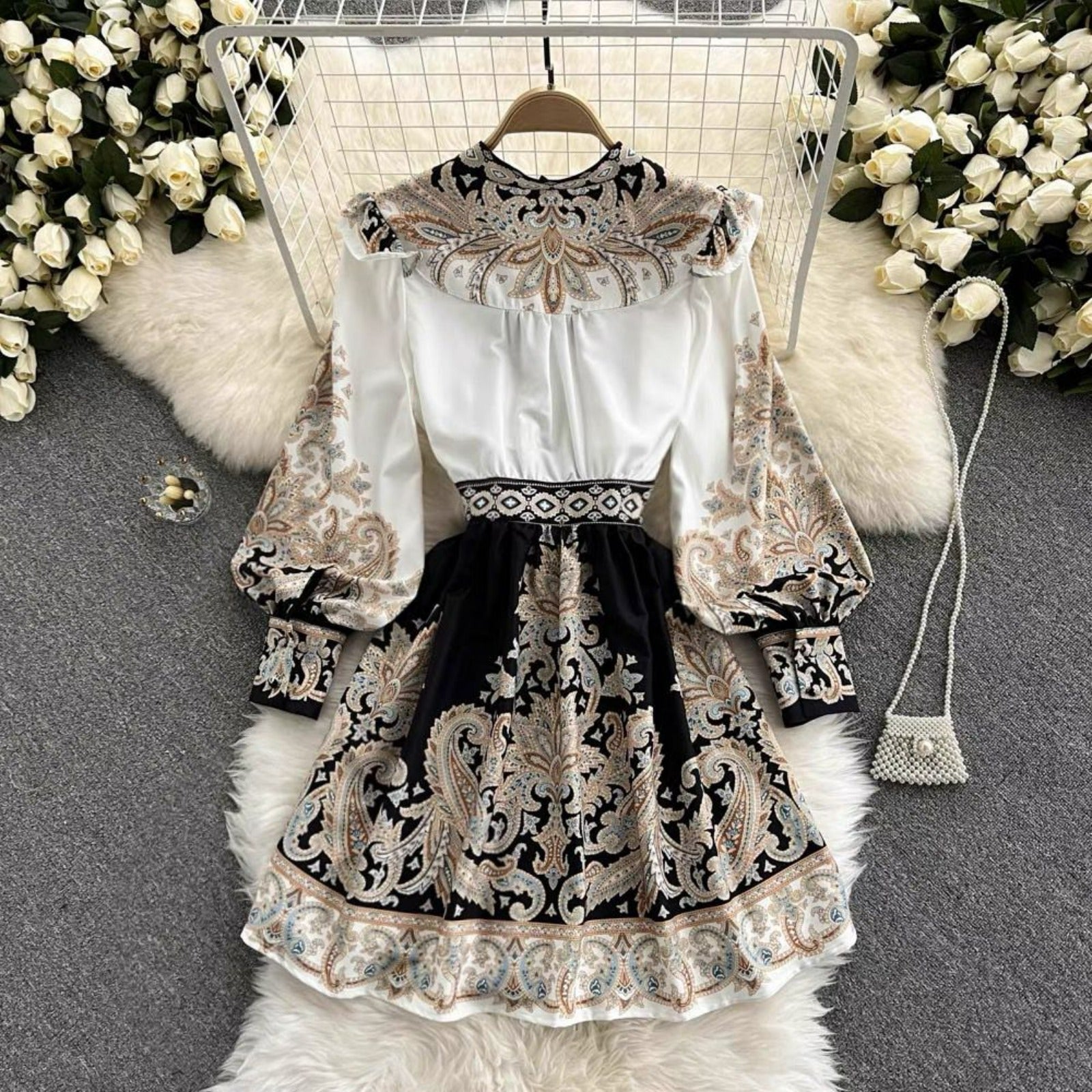 Vix Printed Skater Dress