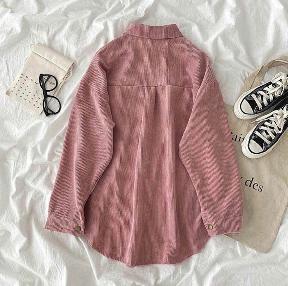 Harem Corduroy Shirt Jacket