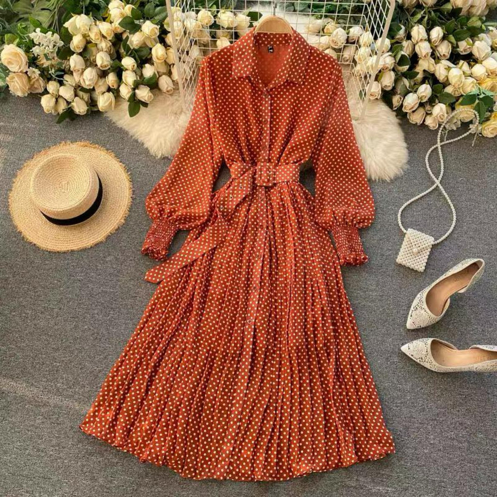 Verghese Polka Split Dress