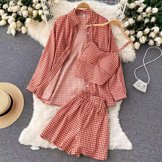 Gramim Plaid 3 Pieces Set