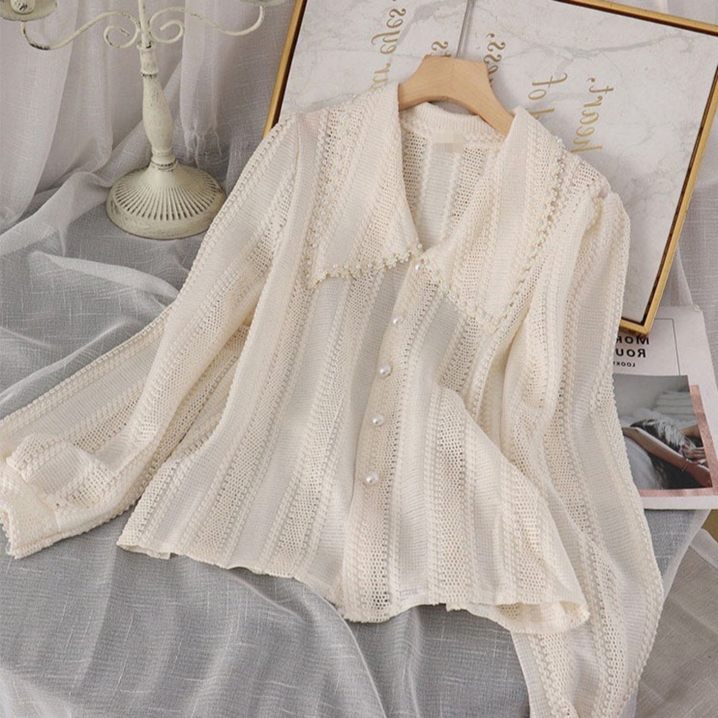 Grahim Pearled Buttoned Shirts