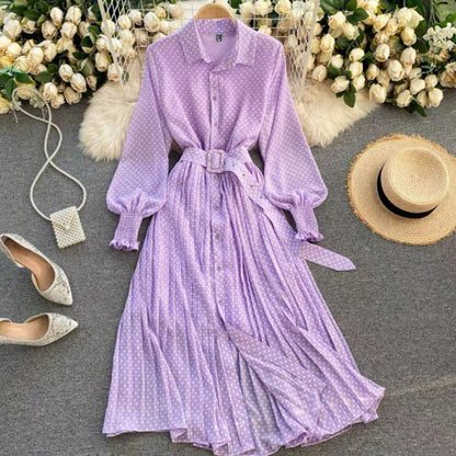 Verghese Polka Split Dress