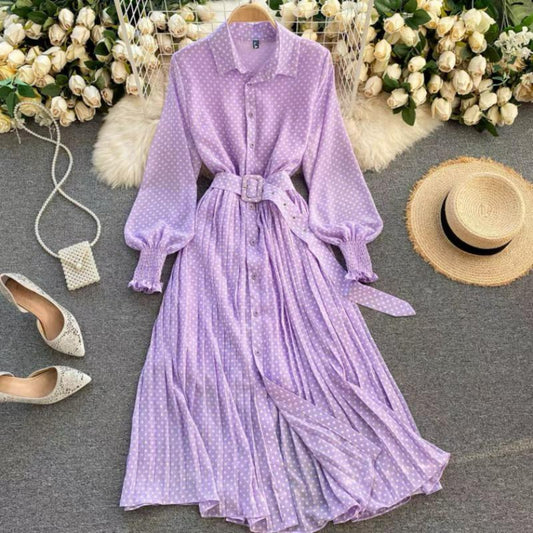 Verghese Polka Split Dress