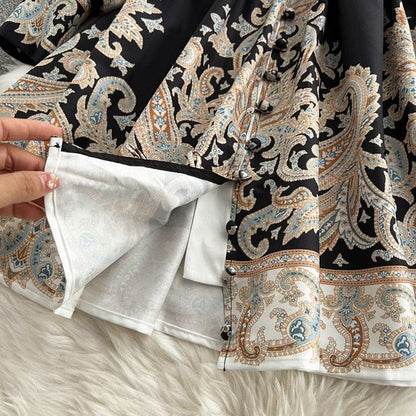 Vix Printed Skater Dress