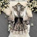 Vix Printed Skater Dress