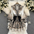 Vix Printed Skater Dress