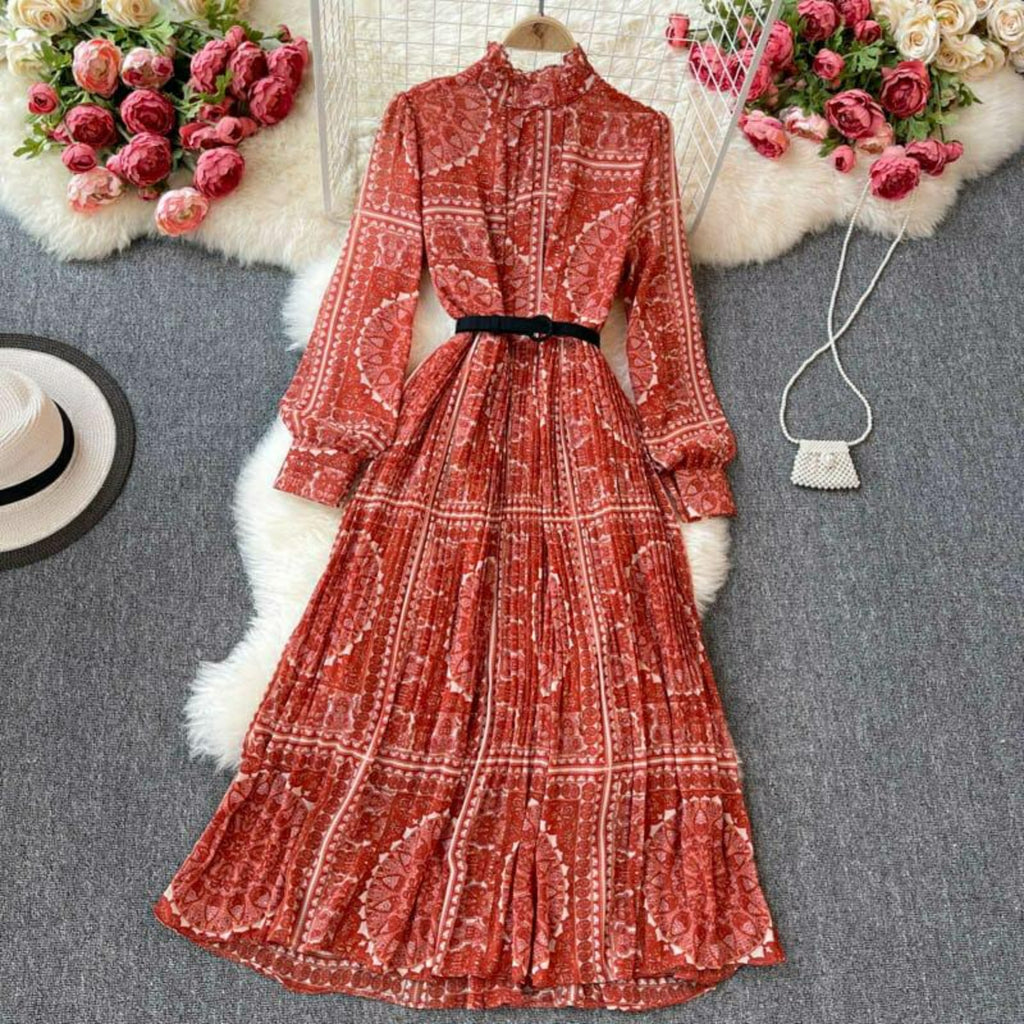 Vizcaya Pleated Dress